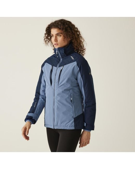 Regatta Blue Calderdale Ii Hooded Waterproof Winter Jacket Coat