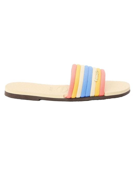 Havaianas White Ladies Flat Flip Flops