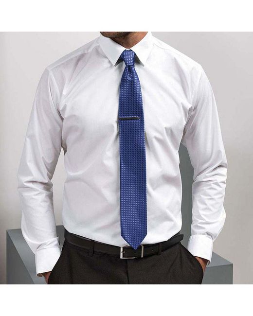 PREMIER Blue Puppy Tooth Formal Work Tie (Pack Of 2) (Royal) for men