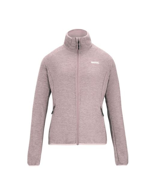 Regatta Purple Ladies Rivendell Full Zip Fleece Jacket (Powder Lilac)