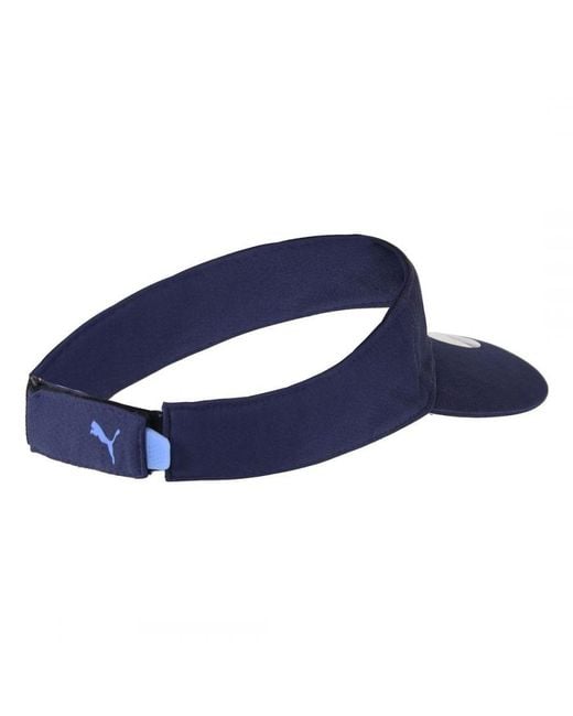 PUMA Blue Duocell Pro Visor Adjustable Golf Cap 021996 06