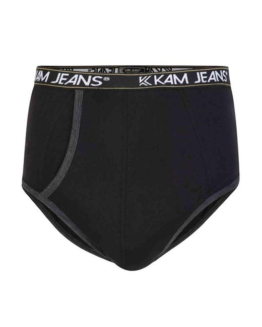 KAM Jeanswear Blue Kam Big & Tall Multipack Of 3 Briefs for men
