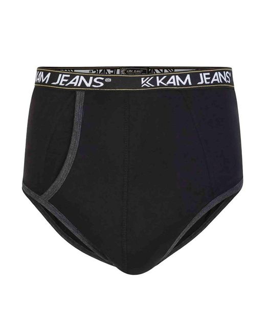 KAM Jeanswear Blue Kam Big & Tall Multipack Of 3 Briefs for men