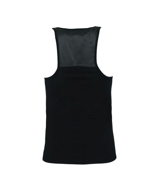 Timberland Black Tank Silk Insert Top Vest A0081 001 Textile