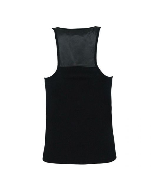 Timberland Black Tank Silk Insert Top Vest A0081 001 Textile