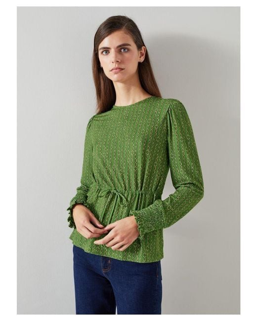 L.K.Bennett Green Ellie Jersey Tops