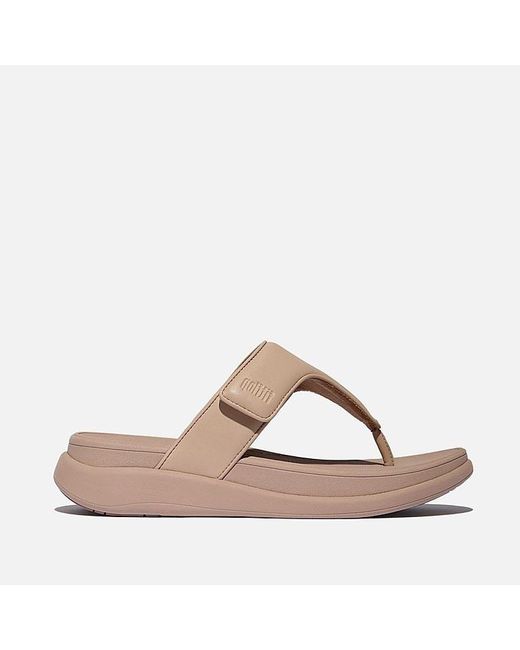 Fitflop Brown F-Mode Go Adjustable Flatform Sandalen