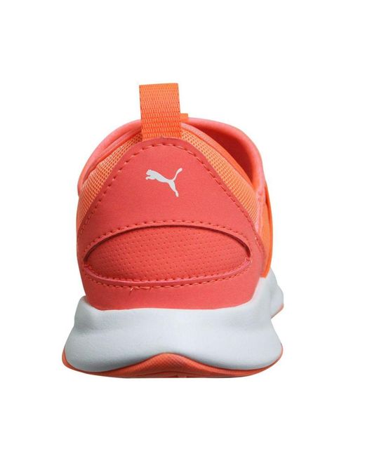PUMA Red Dare Slip On Running Trainers 363699 02 Textile