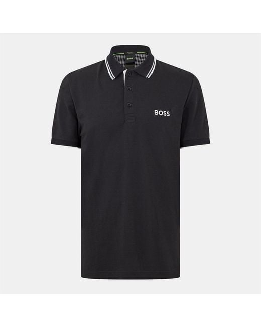 Boss Black Paddy Pro Cotton Pique Polo Shirt (Dark) for men
