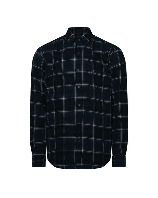 Boss Blue Collared Neck Button Down Long Sleeve Shirt for men