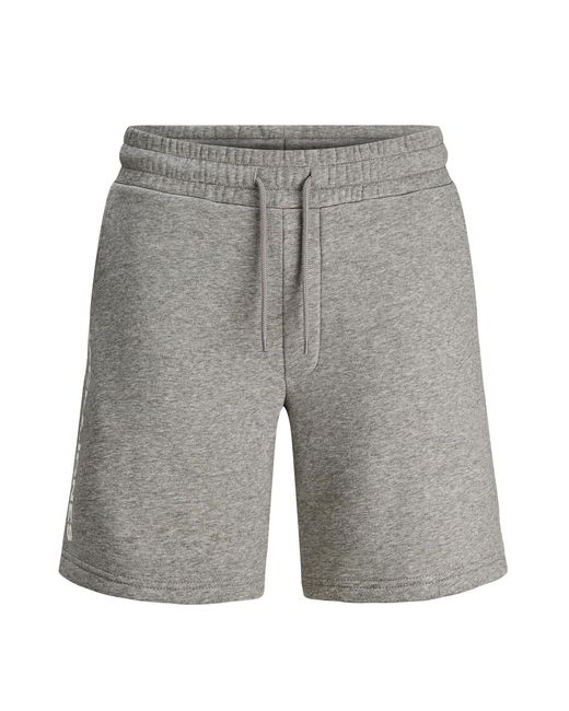 Jack & Jones Gray Soft & Comfortable Cotton Sweat Shorts for men
