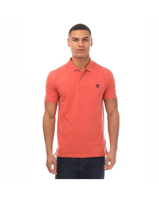 Timberland Red Merrymee River Polo Shirt for men