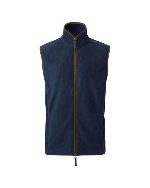PREMIER Blue Artisan Fleece Gilet for men