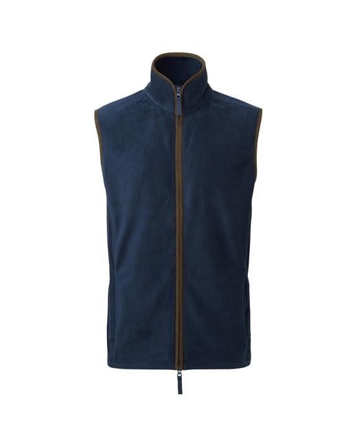 PREMIER Blue Artisan Fleece Gilet for men