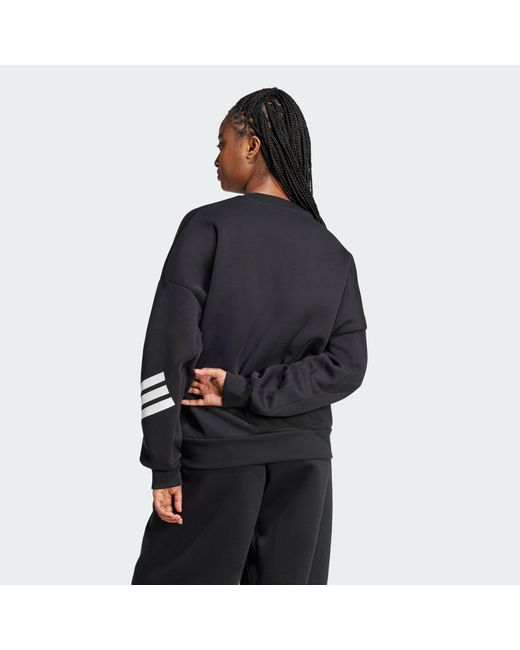 Adidas Black Future Icons 3-Stripes Sweatshirt
