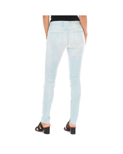 Met Blue Trousers Chino Pocket