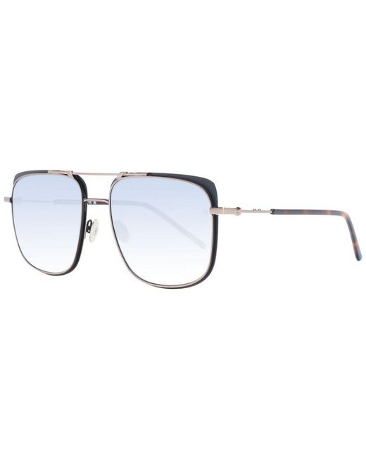 Scotch & Soda Blue Aviator Sunglasses With Gradient Lenses for men