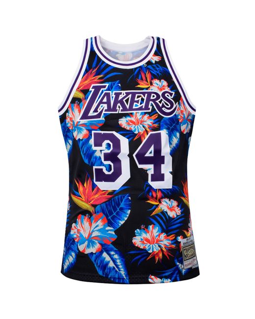 Mitchell & Ness Blue Nba Los Angeles Lakers 34 O'Neal Vest for men