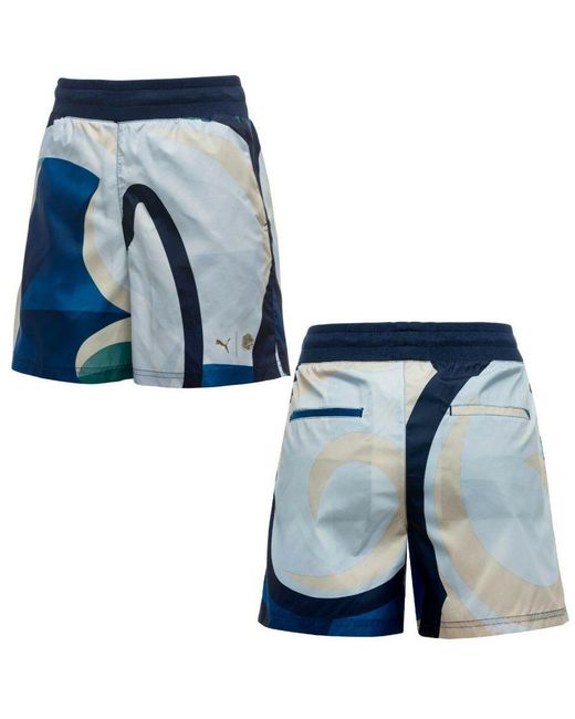 PUMA Blue X Careaux Shorts Training Casual Multi 572555 02 A61D