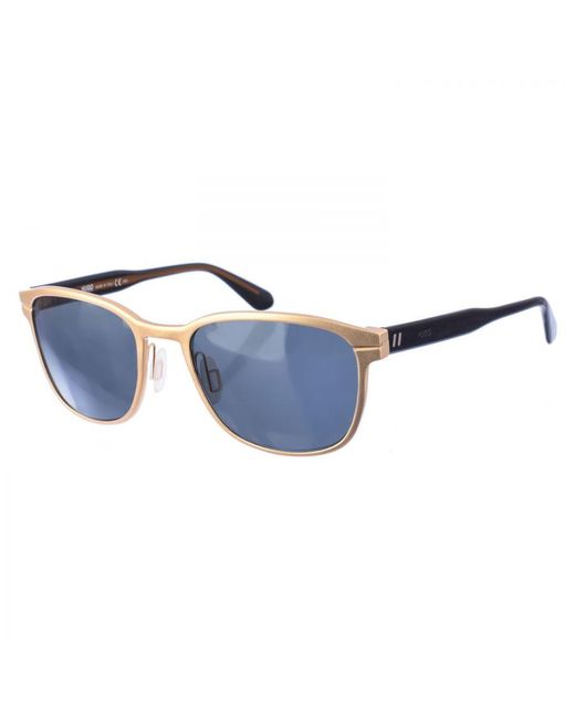 Boss Blue Acetate Sunglasses With Oval Shape 0110S for men