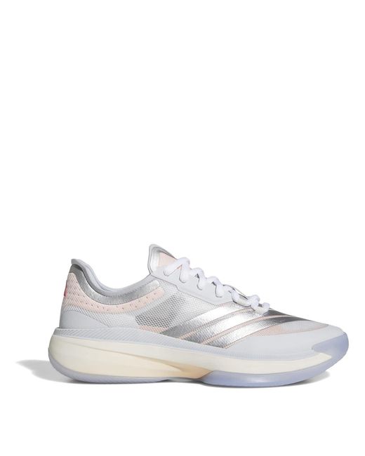 Adidas White Adizero Select 3 Lace-Up Low Top Sneakers for men
