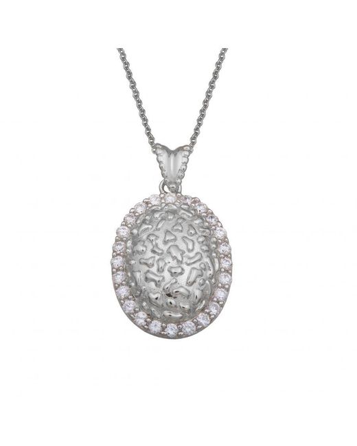 Orphelia Metallic 925 Sterling Chain With Pendant