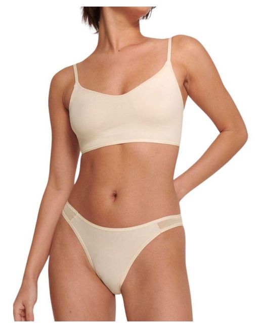 Sloggi Brown Soft Adapt Tiny Tanga Briefs