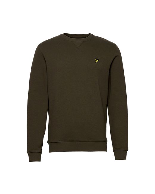 Lyle & Scott Green Sweaters Crew Neck Swearshirt Cotton for men
