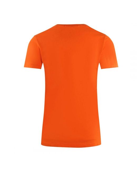 Parajumpers Orange Fede Brand Logo T-Shirt