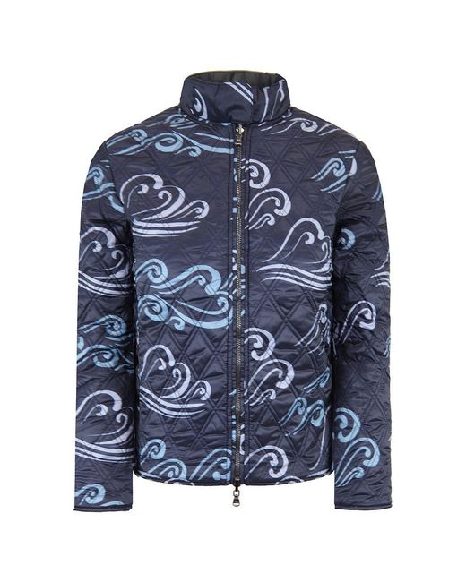Armani Gray Emporio Logo Reversible Jacket
