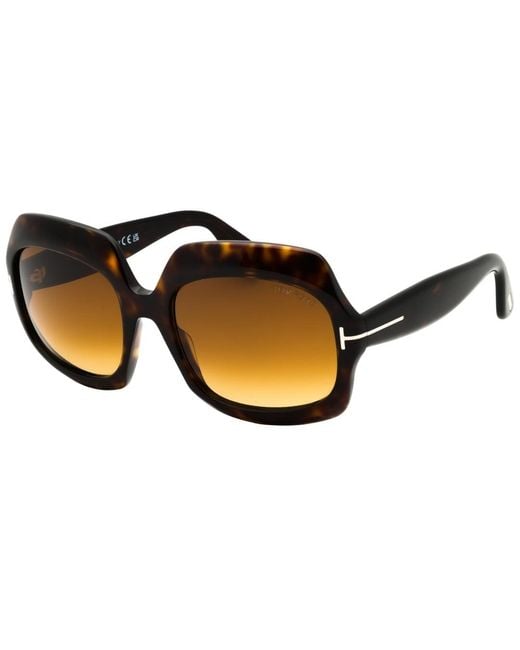 Tom Ford Brown Dark Havana Sunglasses