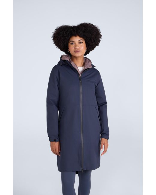 Mountain Warehouse Blue 'Pace' Longline Jacket With Adjustable Hood Waterproof Coat