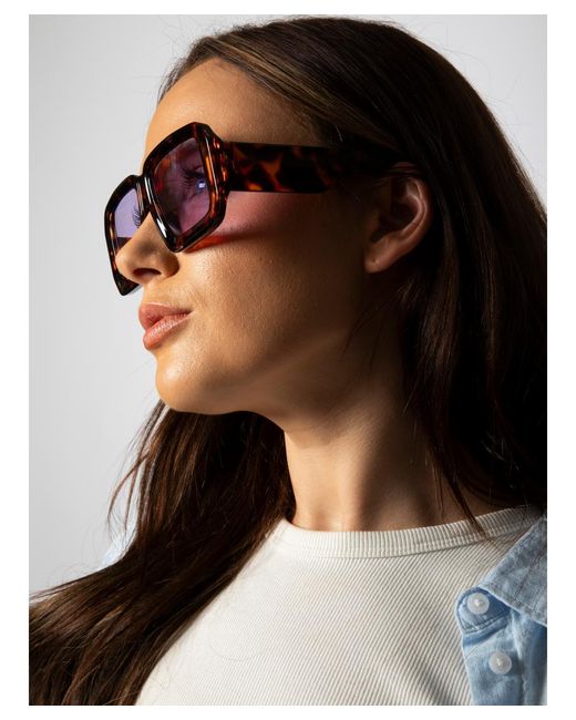 SVNX Blue Oversized Square Frame