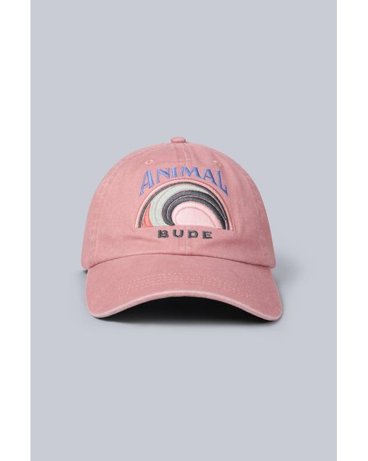 Mountain Warehouse Pink Regional Bude Baseball Cap Adjustable Head Strap Everyday Casual Hat Cotton for men