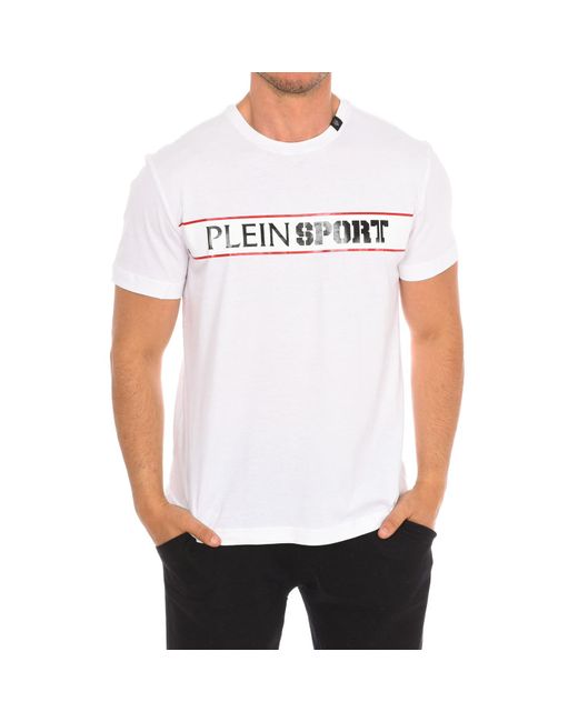 Philipp Plein White Tips405 Short Sleeve T-Shirt for men