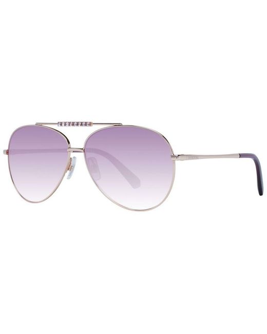 Swarovski Purple Aviator Sunglasses