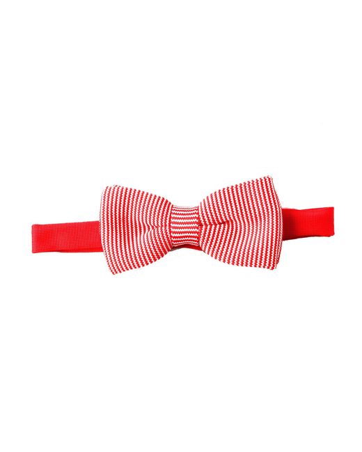 SVNX Red Crochet Bow Tie for men