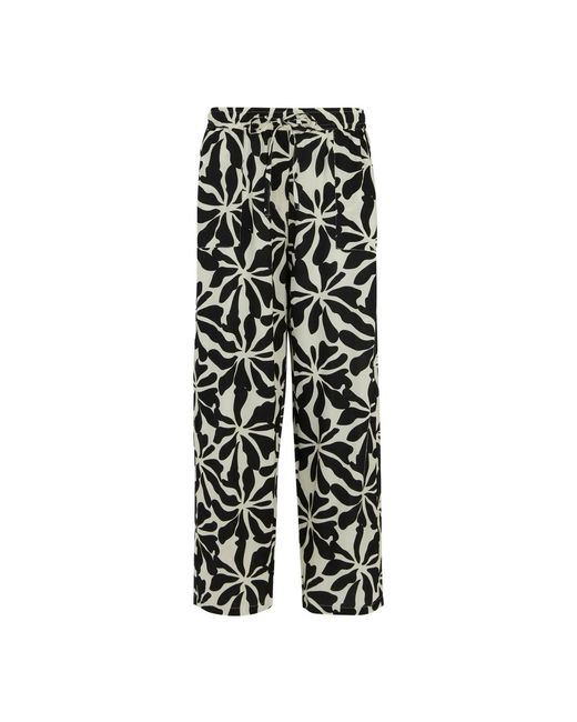 Regatta Black Ladies Elbrie Abstract Floral Trousers