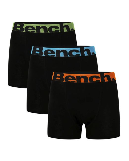Bench Black 3 Pack Cotton Boxers Underwear for men