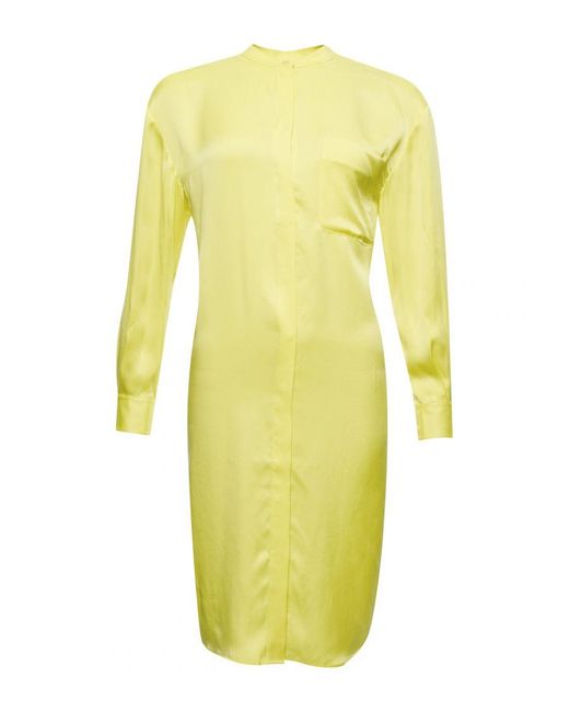 Superdry Yellow Limited Edition Silk Shirt Dress