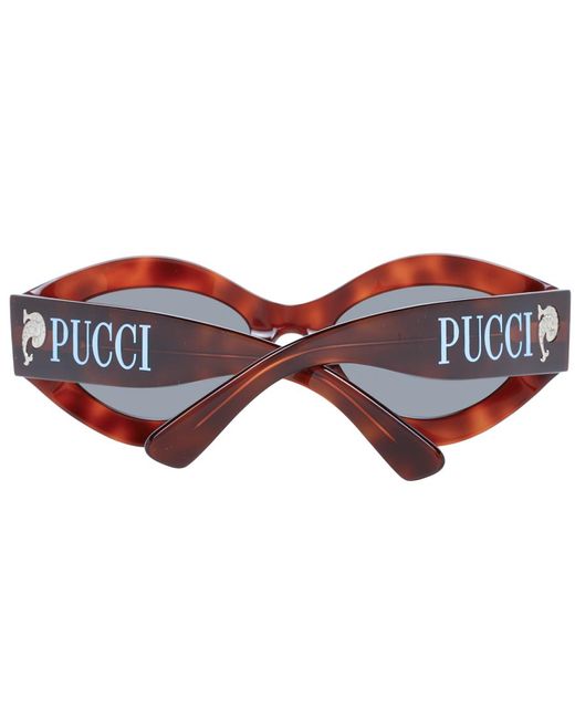 Emilio Pucci Zonnebril Ep0208 52a 54 in het Brown