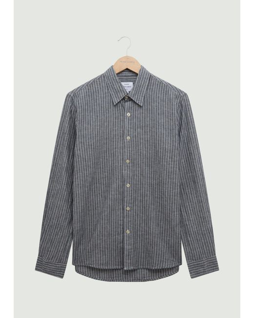 Peter Werth Gray Otton Ls Shirt for men