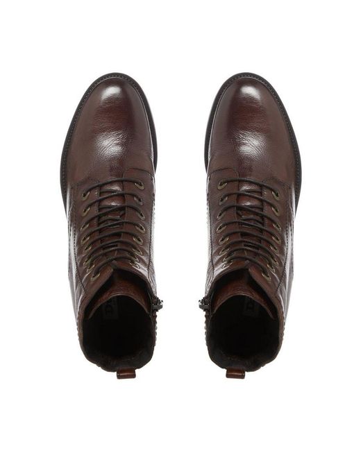 Dune Brown Prestone Ankle Boots