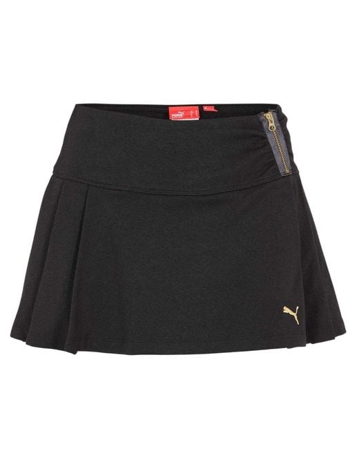 PUMA Black Ladies Kilt Mini Skirt