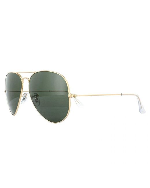 Ray-Ban Green Sunglasses Aviator 3025 001 62Mm Metal (Archived)
