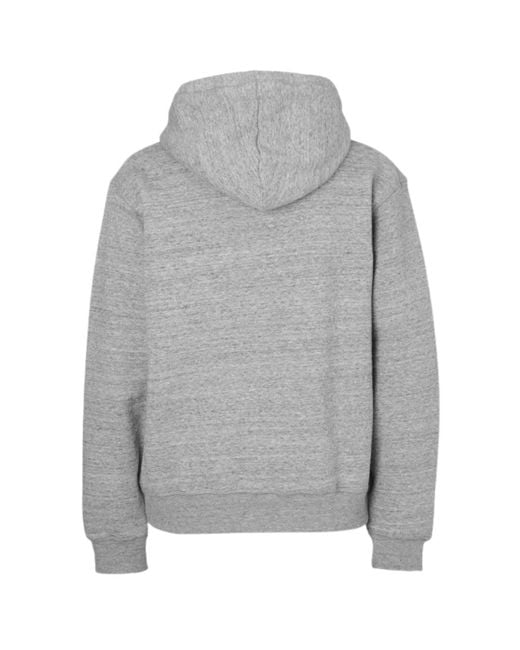 DSquared² Gray Icon Cracked Logo Hoodie Cotton for men