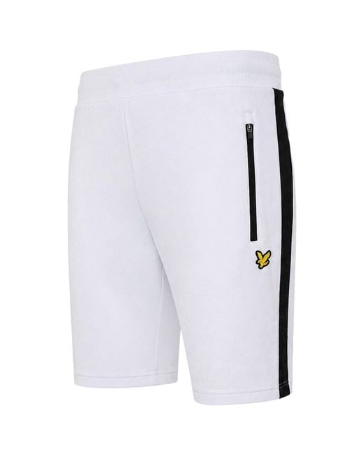 Lyle & Scott Blue Side Tape Shorts for men