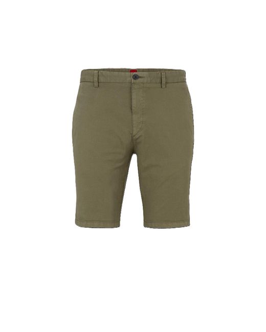 HUGO Green David222Sd Solid Chino Shorts for men