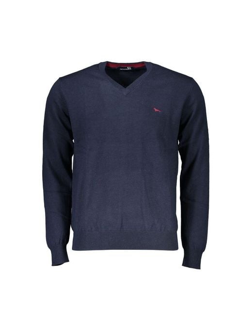 Harmont & Blaine Blue Vneck Jumper for men