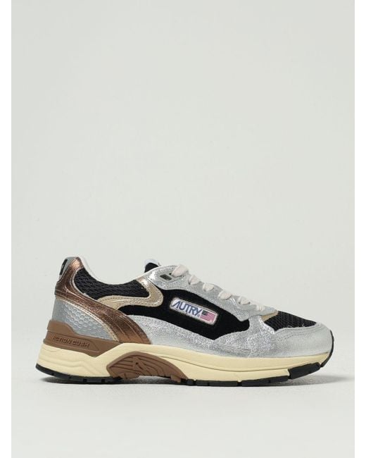 Autry Lander Vetersneakers in het Metallic
